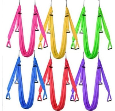 🧘‍♀️ Hamac de Yoga Aérien – Anti-Gravity | Swing Yoga, Inversion, Fitness & Relaxation | Maison & Studio 🏠